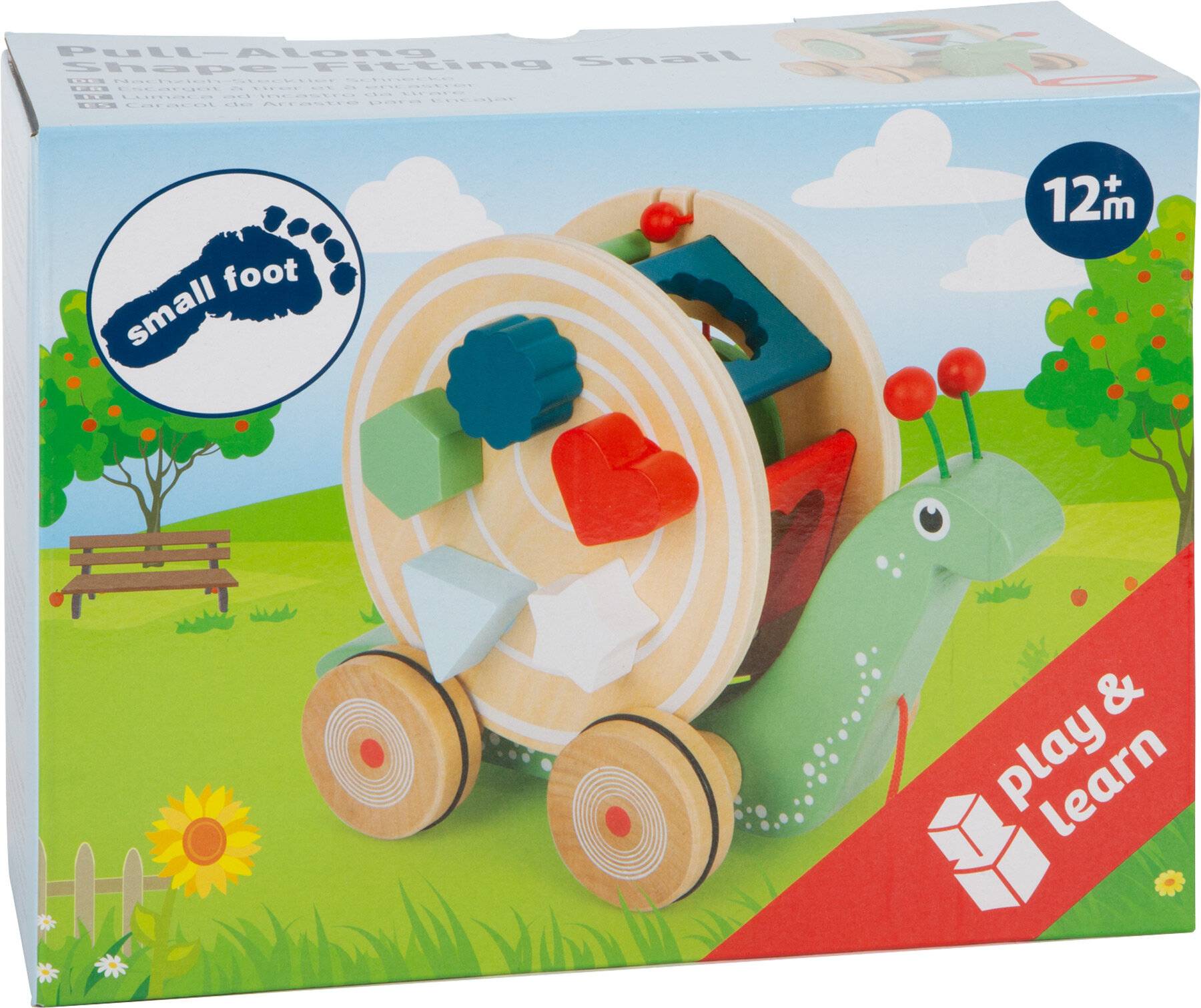 Small Foot Nachzieh-Stecktier Holz, Motorikspielzeug