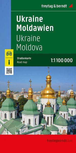 Ukraine - Moldawien, Straßenkarte 1:1.000.000, freytag & berndt