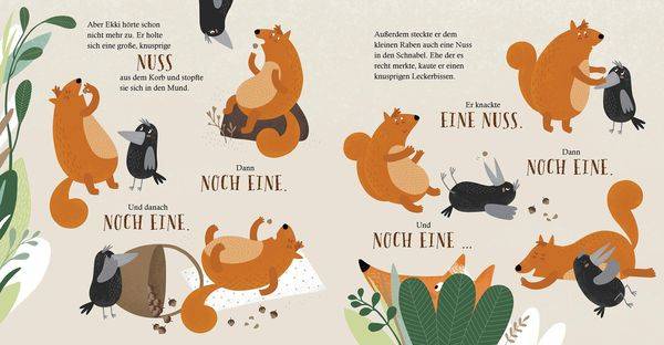 Nüsse haben kurze Beine