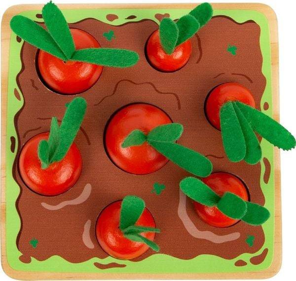 Small foot 12212 - Steckspiel Möhren, Sortierspiel, Holz, 8-teilig