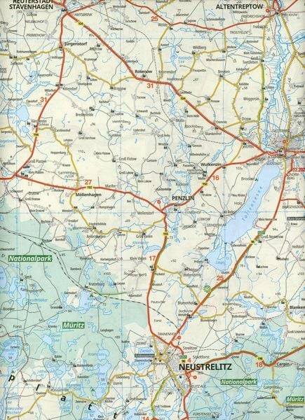 ADAC Regionalkarte Deutschland Blatt 3 Rostock, Rügen, Stettin 1:150 000