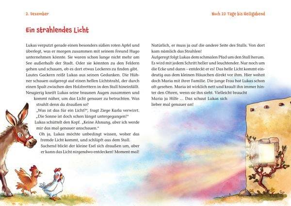 Lukas auf dem Weg nach Bethlehem