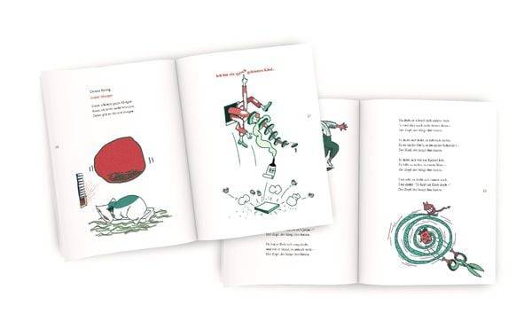 Ununterbrochen schwimmt im Meer der Hinundhering hin und her