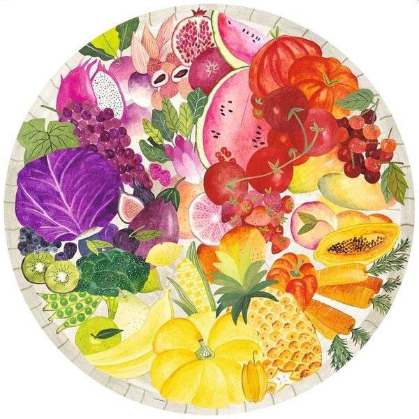 Puzzle Ravensburger Circle of Colors - Fruits & Vegetables 500 Teile