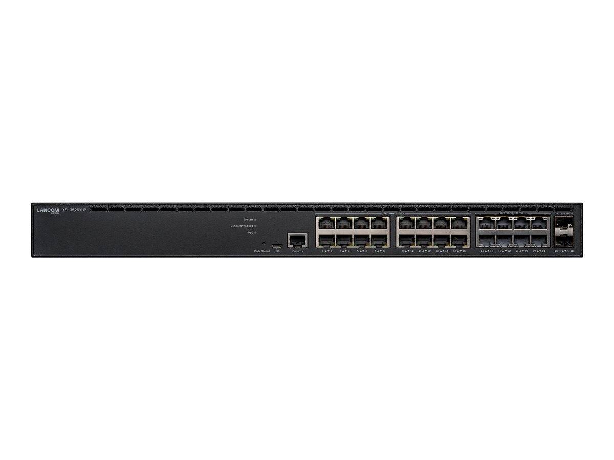 Lancom XS-3526YUP - Switch - Multi-Gigabit, für mittlere Szenarien - L3 - managed - 16 x 10/100/1000 (PoE+)