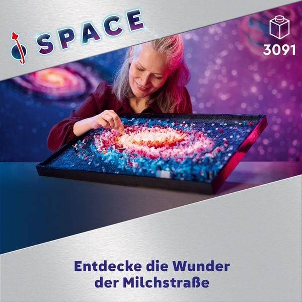 LEGO Art Die Milchstraßen-Galaxie, Wandkunst- und Kreativ-Bauset 31212