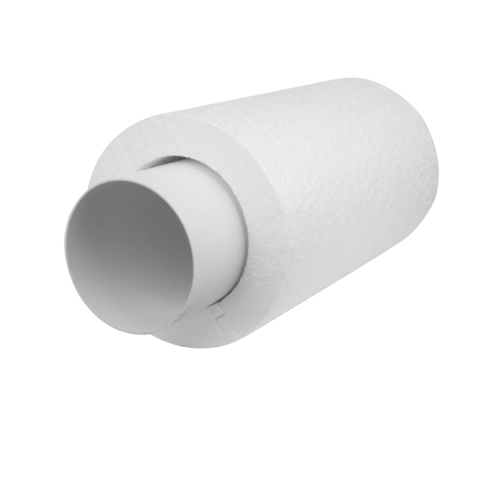 Rohrisolierung Wärmerückgewinnung Styropor Lüftungsrohr Dämmung Schalldämmung Ø 100 mm