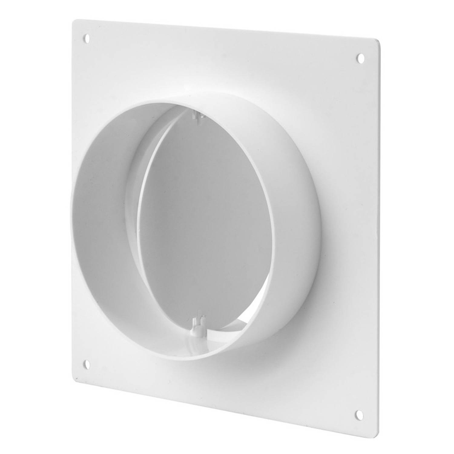 Wandflansch Rückstauklappe Verbinder Verbindungsstück Rundrohr Lüftungsrohr Wandflansch mit Rückstauklappe Ø 150 mm