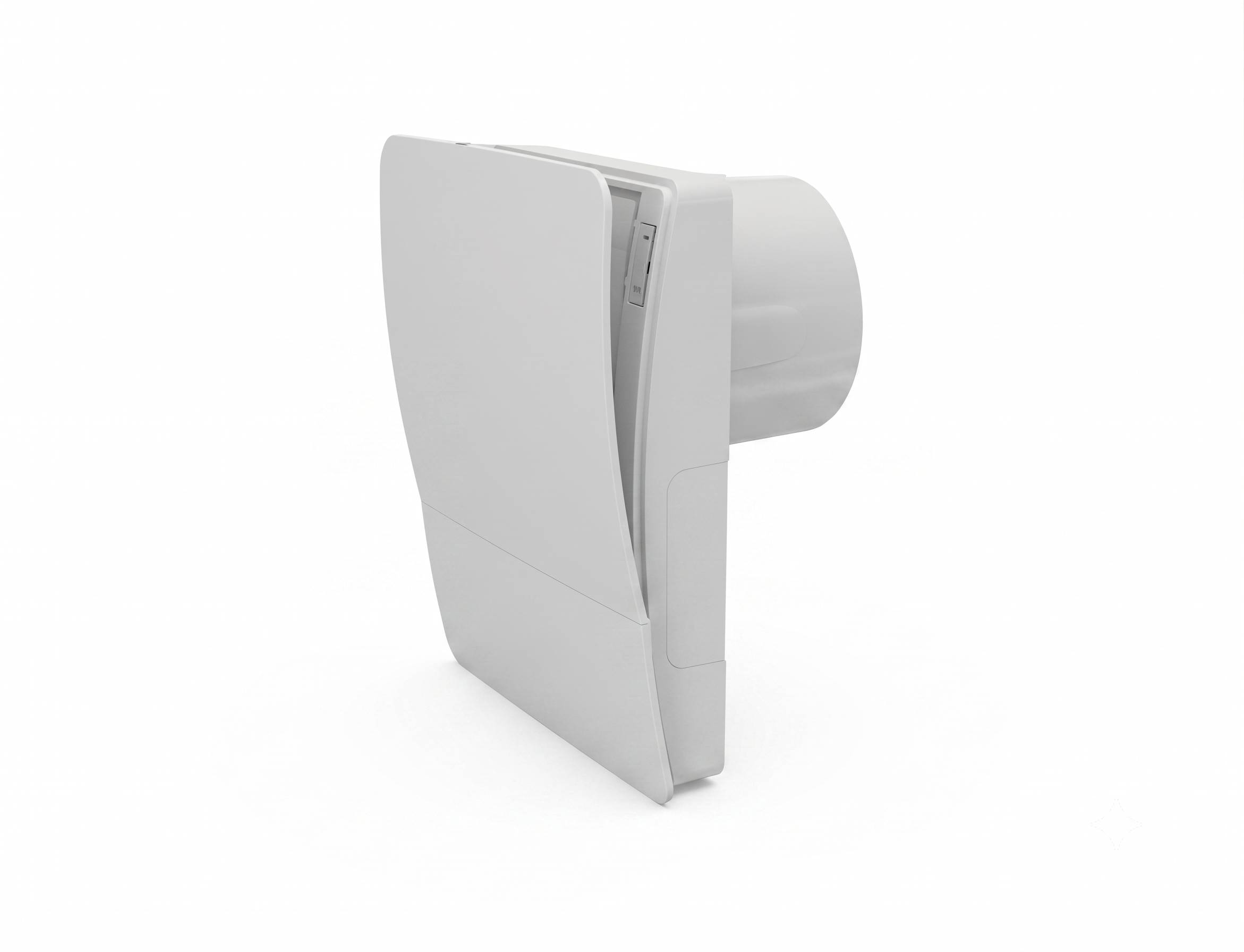 Ambientika Abluftventilator Easy mit Rohr und Metallaußenhaube (100 mm) - Südwind