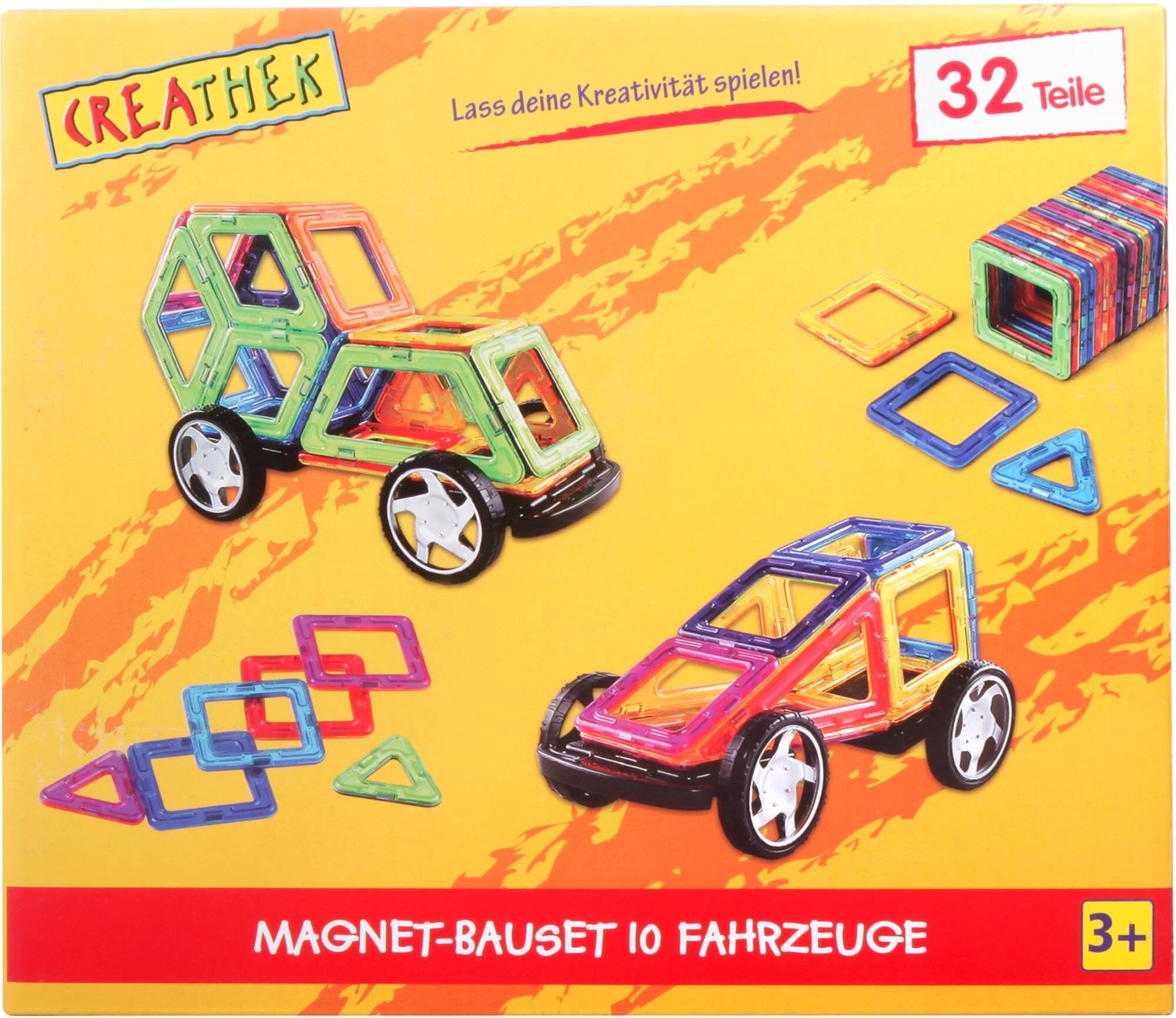 CR Magnet-Bauset mit Rädern, 32 Teile
