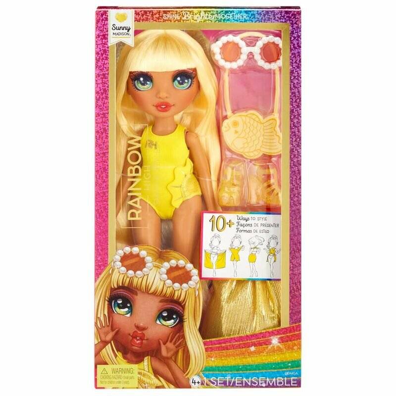 Rainbow High Swim & Style - Sunny (Yellow)