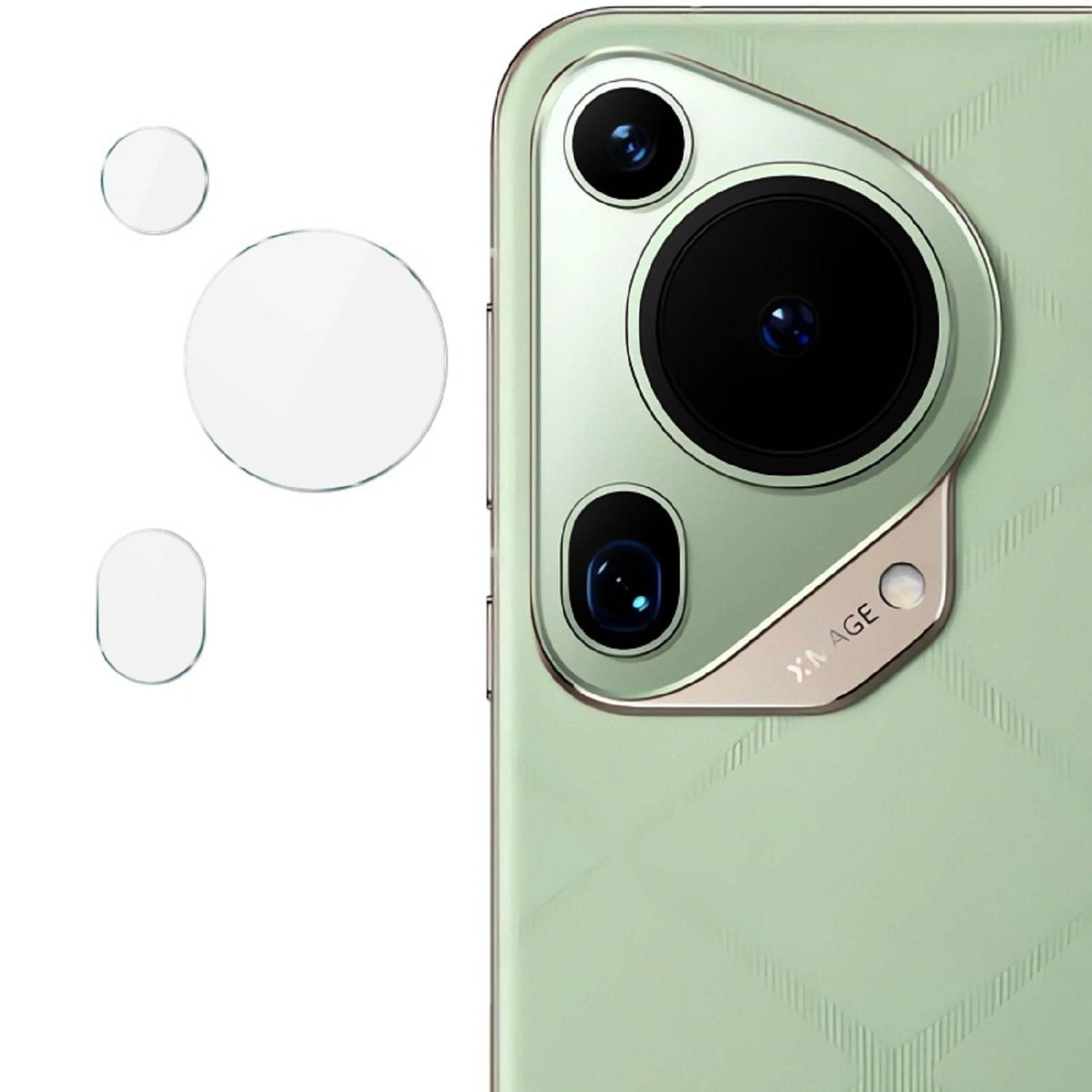 6x 9H Kameraglas für Huawei Pura 70 Ultra 3D KLAR echtes Tempered Panzerglas Panzerfolie Displayschutz Schutzglas Hartglas Schutzfolie
