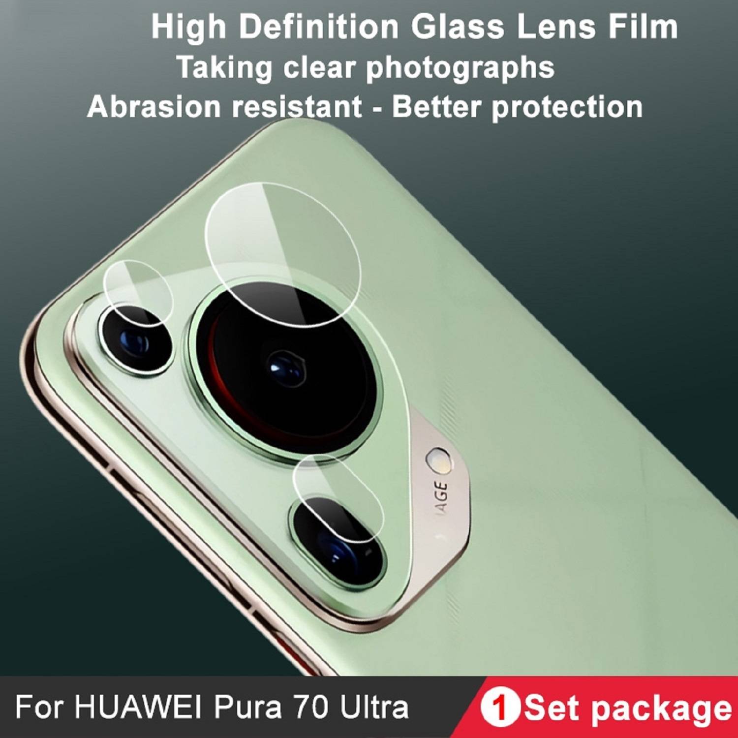 4x 9H Kameraglas für Huawei Pura 70 Ultra 3D KLAR echtes Tempered Panzerglas Panzerfolie Displayschutz Schutzglas Hartglas Schutzfolie