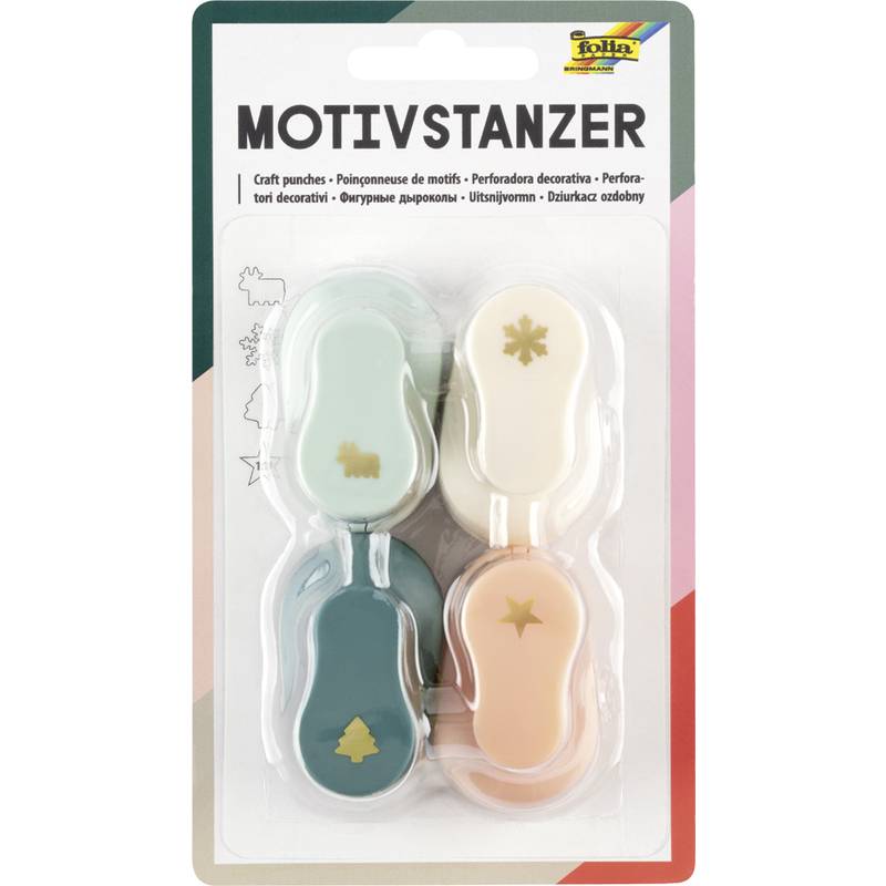 folia Weihnachts-Motivstanzer MINI WEIHNACHTEN
