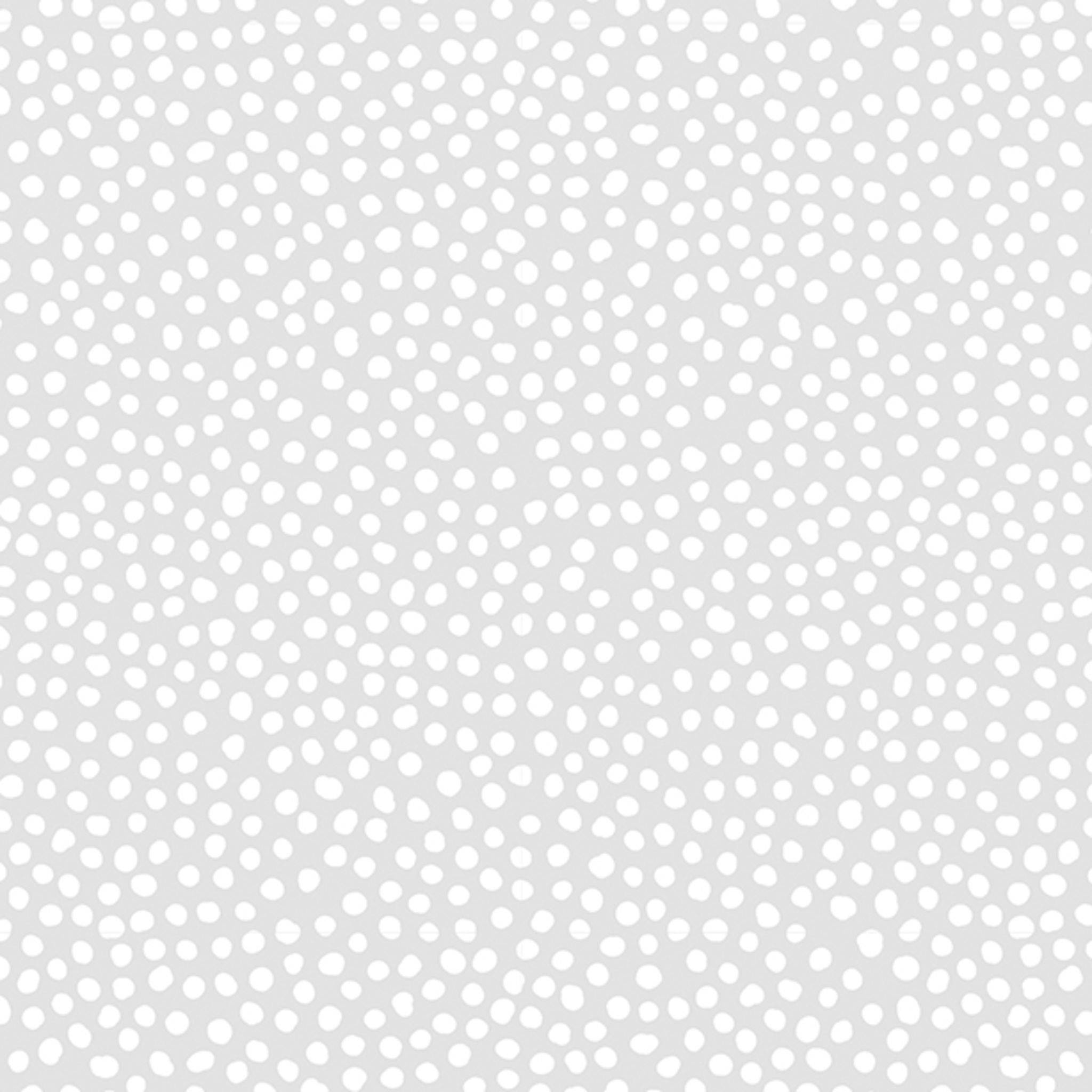 Clairefontaine Geschenkfolie 35µ Rolle 50x0,70m Weiße Punkte Transparent 211771C