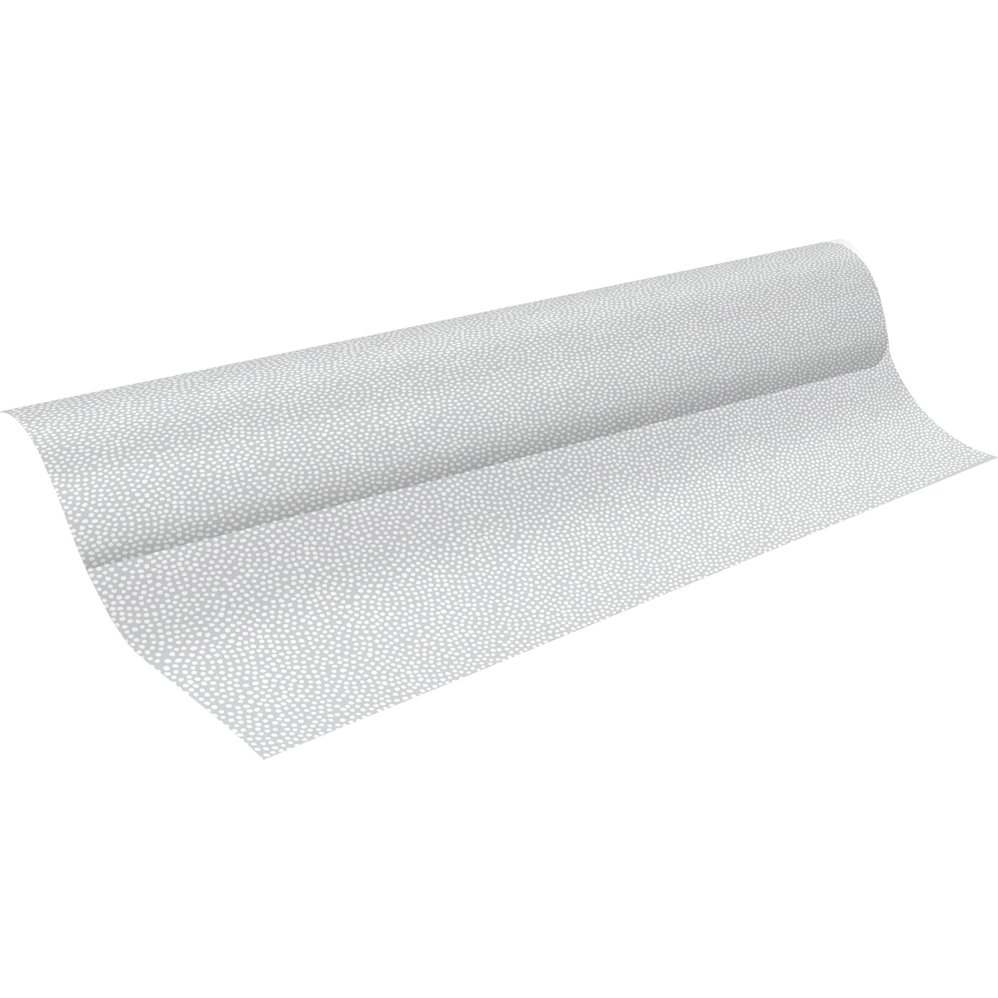 Clairefontaine Geschenkfolie 35µ Rolle 50x0,70m Weiße Punkte Transparent 211771C