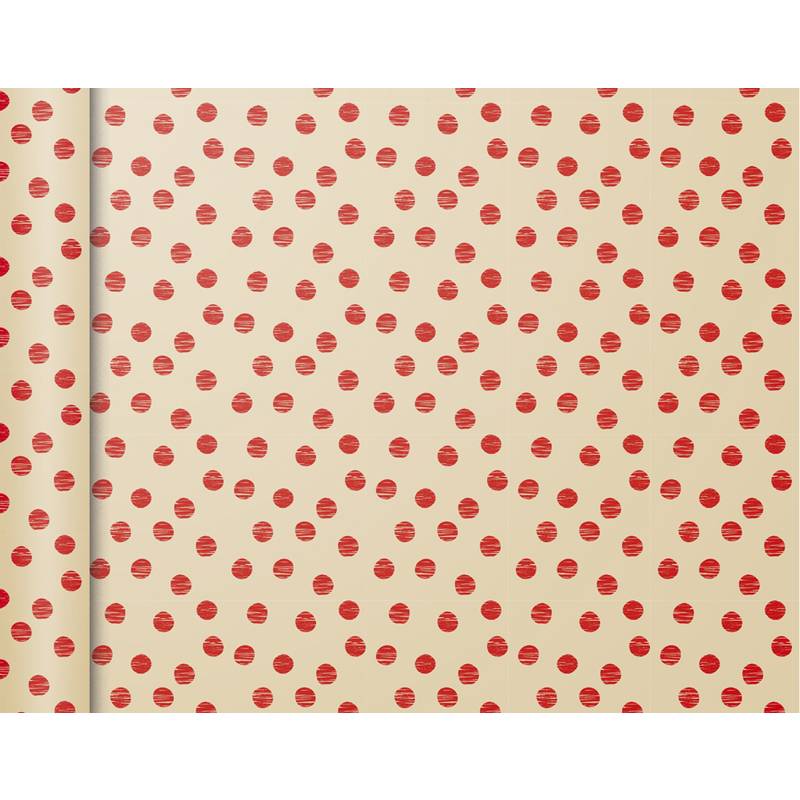Clairefontaine Geschenkpapier "Tiny Rolls Punkte rot"