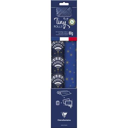 Clairefontaine Weihnachts-Geschenkpapier-Set "Tiny Rolls"