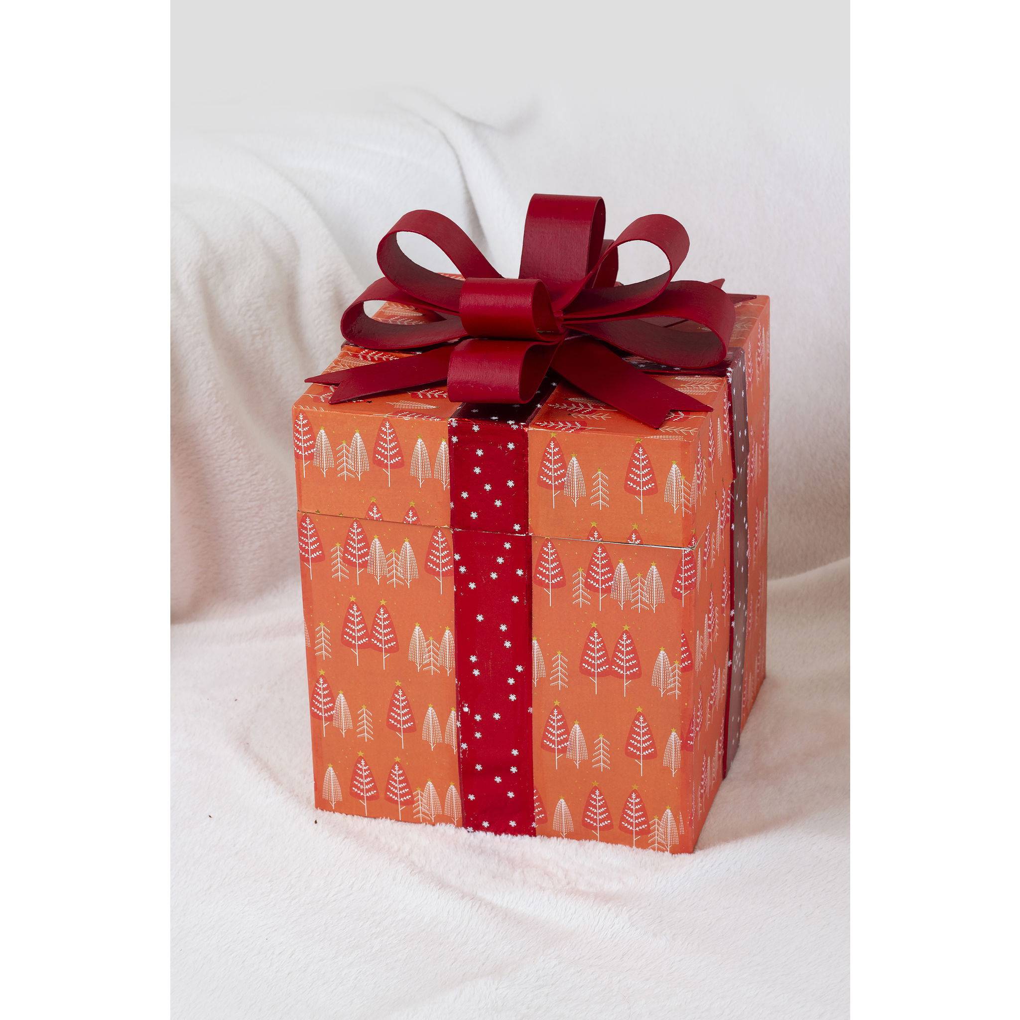 Décopatch Pappmaché Set mit 2 viereckigen Geschenkboxen - Kartonbraun BT080C