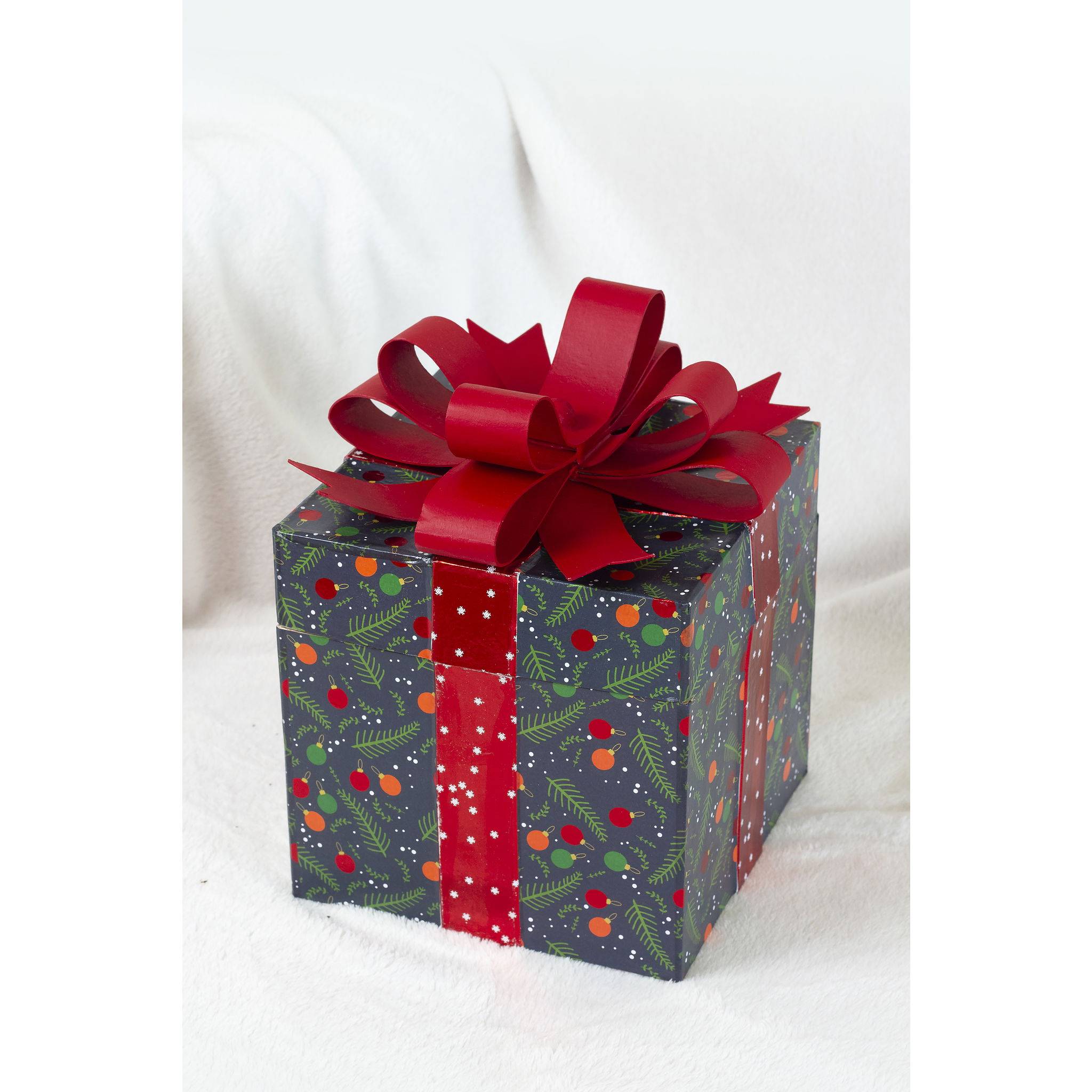 Décopatch Pappmaché Set mit 2 viereckigen Geschenkboxen - Kartonbraun BT080C