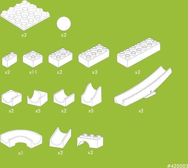 Hubelino Kugelbahn: Wippen Erweiterung [45 Teile]