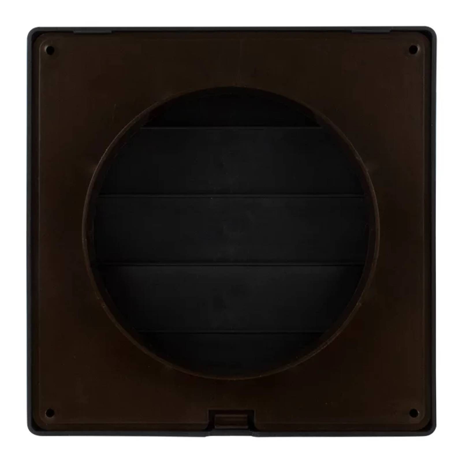 Lüftungsgitter Lamellengitter Wetterschutz Kunststoff Abluft 170 x 170 mm eckig Ø 120 mm anthrazit/graphit