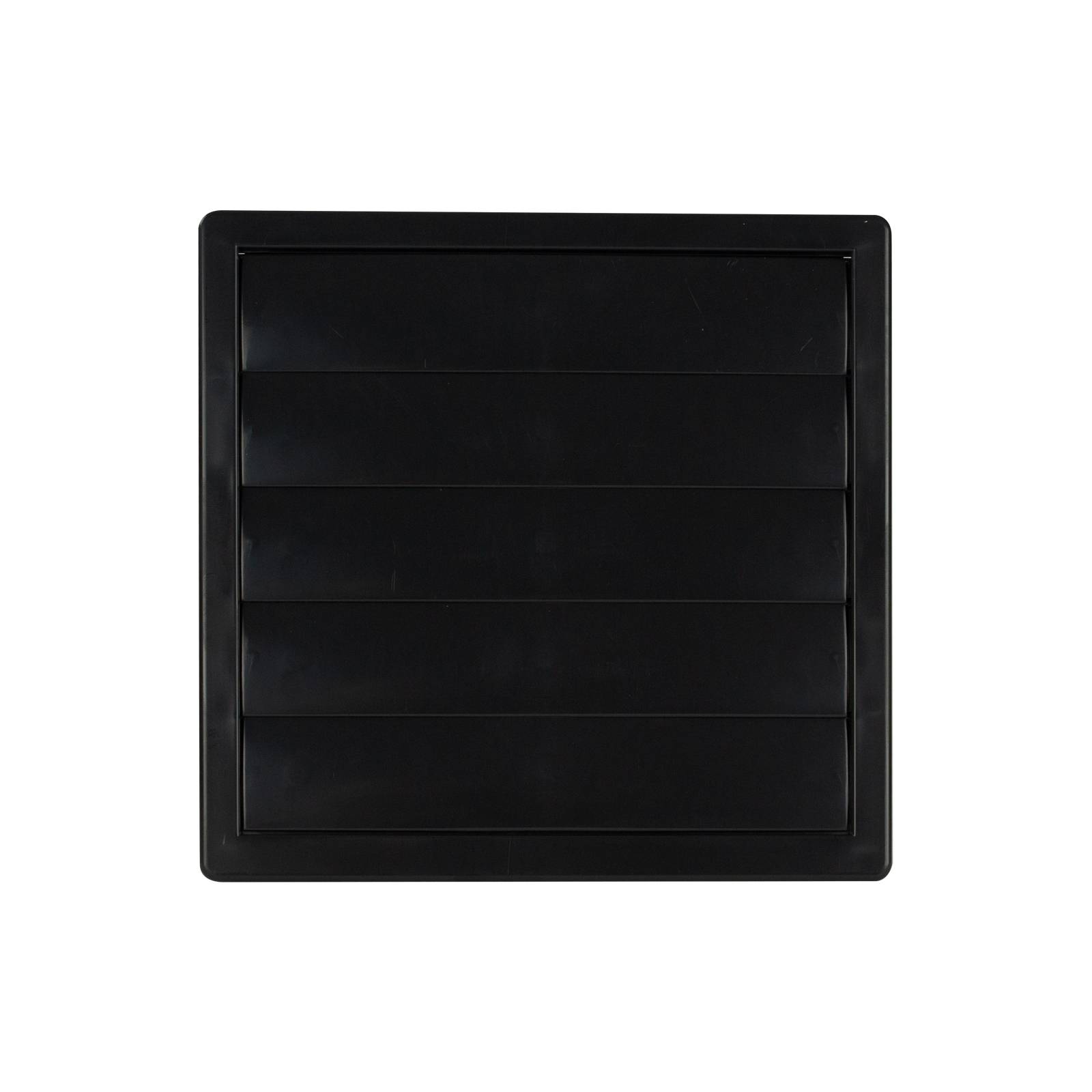 Lüftungsgitter Lamellengitter Wetterschutz Kunststoff Abluft 170 x 170 mm eckig Ø 150 mm anthrazit/graphit