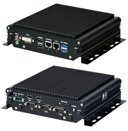 FleetPC-12B Car-PC (Intel Core i7-1185G7E, 9-60V Automotive Netzteil, 2x LAN, 2 x HDMI, 1 x DVI-D) [LÜFTERLOS]