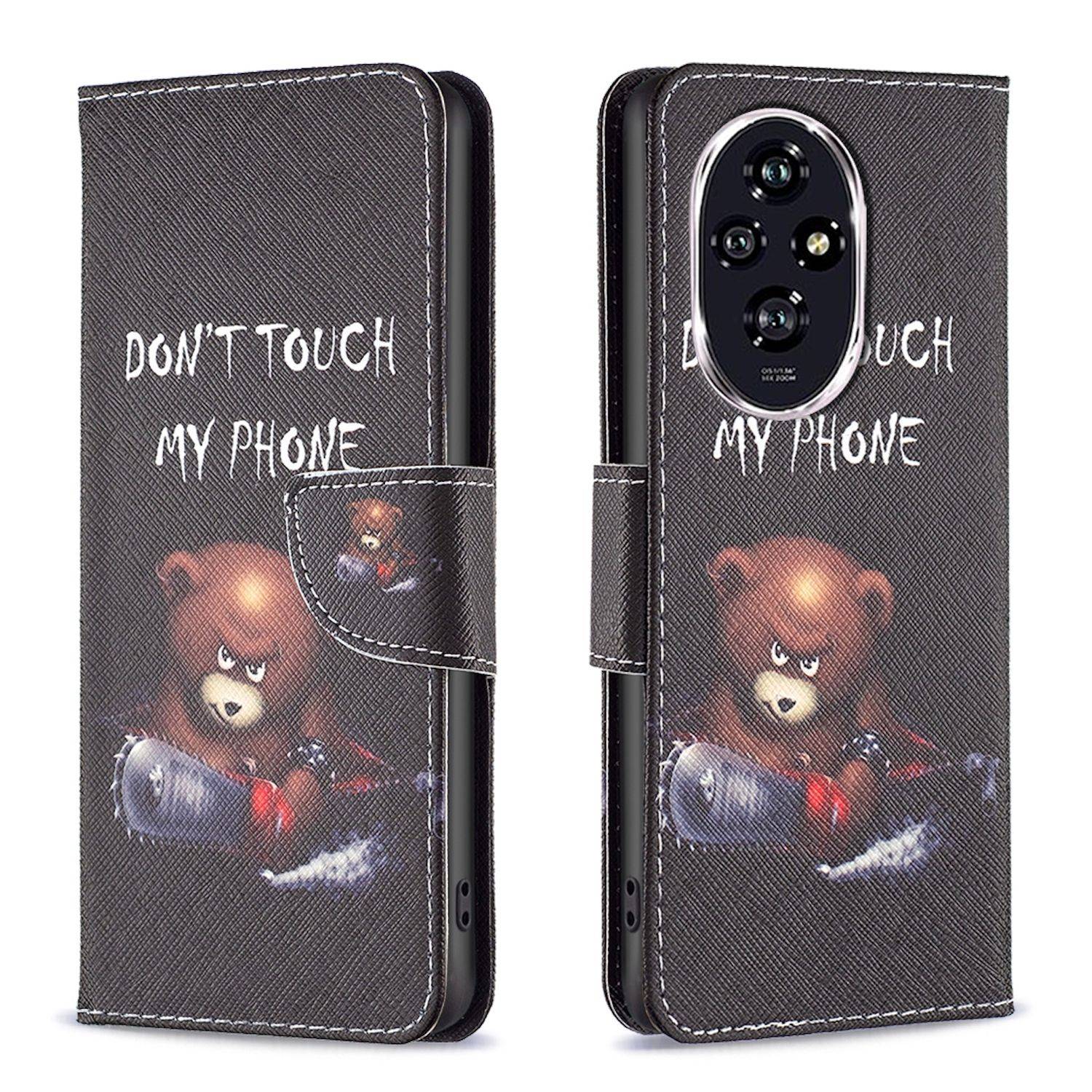 Für Honor 200 Kunst-Leder Schutz Tasche Hülle Book Wallet Etuis Motiv