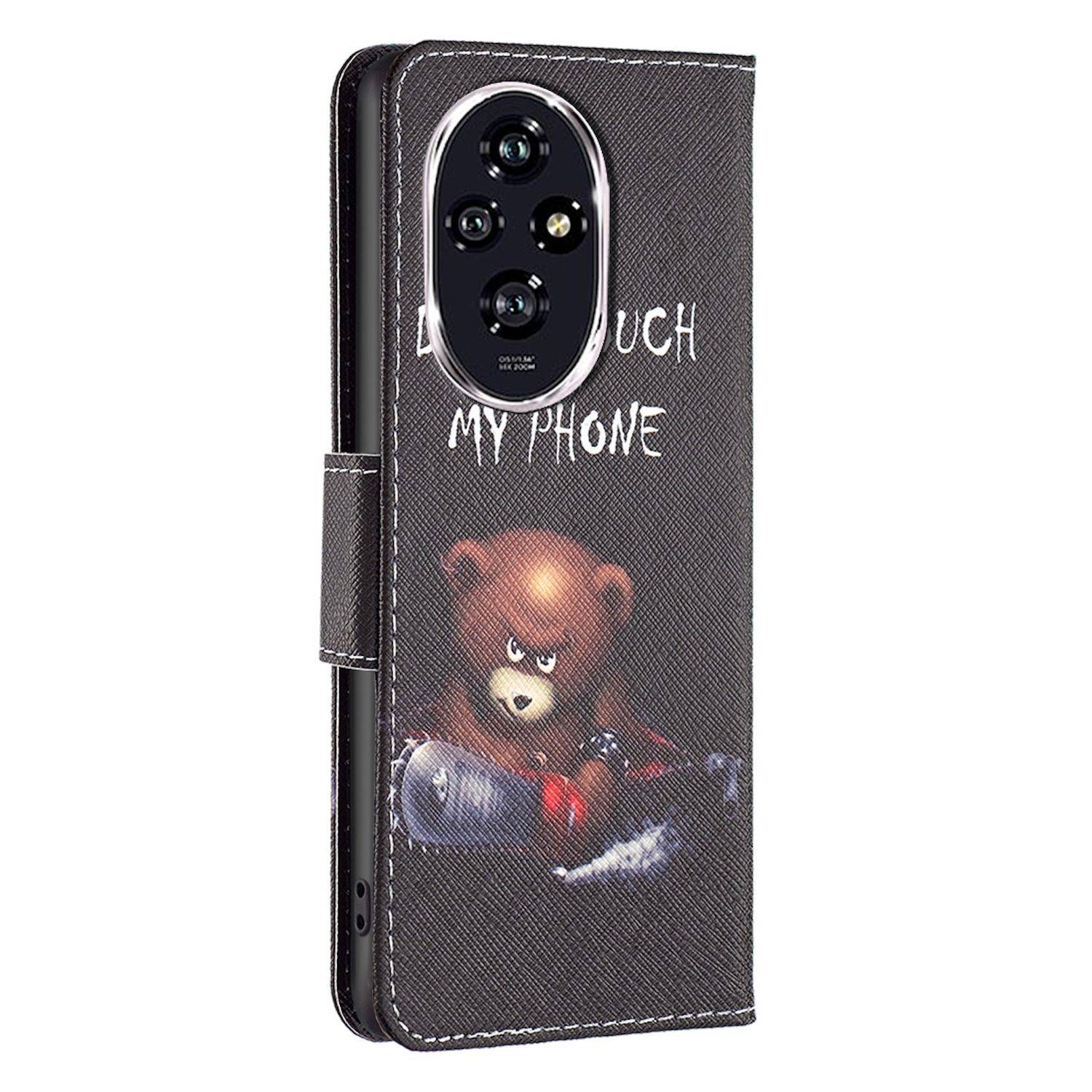 Für Honor 200 Kunst-Leder Schutz Tasche Hülle Book Wallet Etuis Motiv