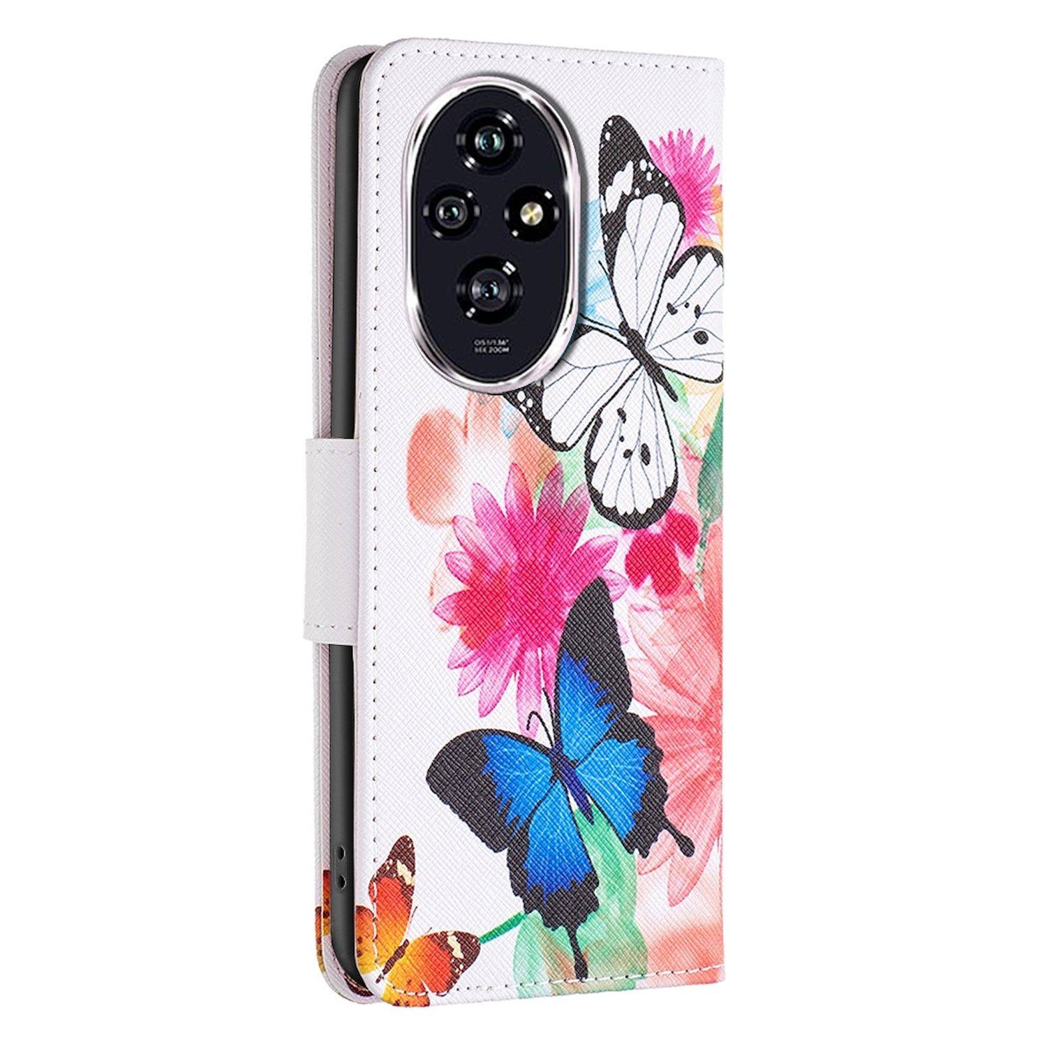 Für Honor 200 Kunst-Leder Schutz Tasche Hülle Book Wallet Etuis Motiv
