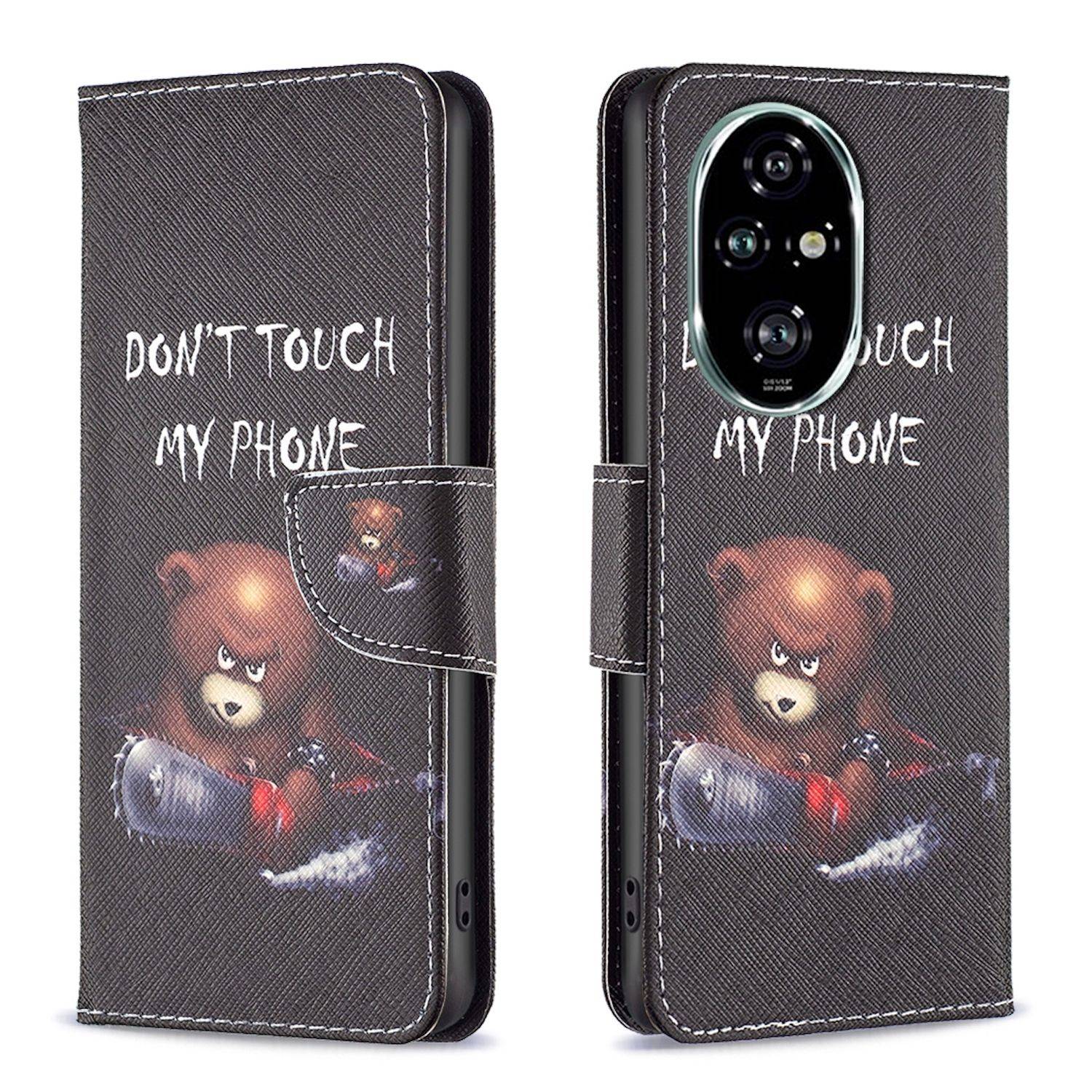 Für Honor 200 Pro Kunst-Leder Schutz Tasche Hülle Book Etuis Motiv