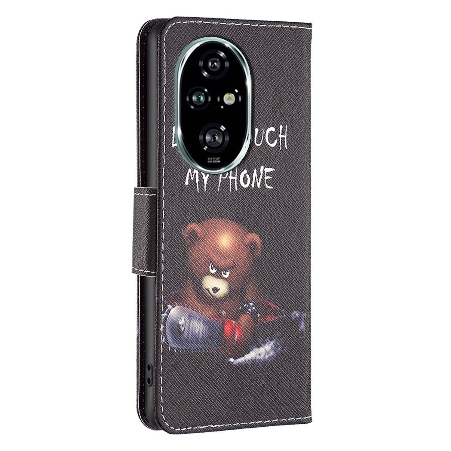 Für Honor 200 Pro Kunst-Leder Schutz Tasche Hülle Book Etuis Motiv