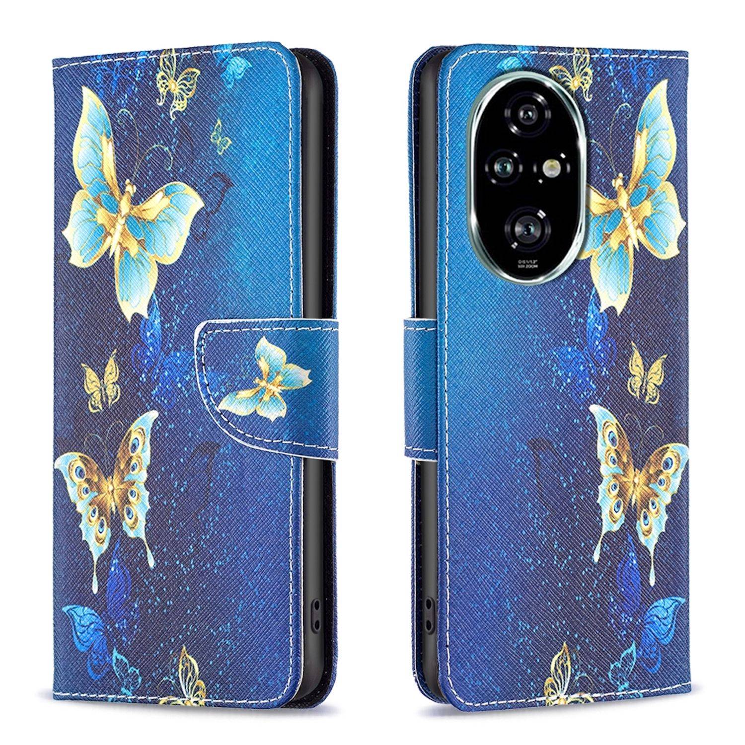 Für Honor 200 Pro Kunst-Leder Schutz Tasche Hülle Book Etuis Motiv