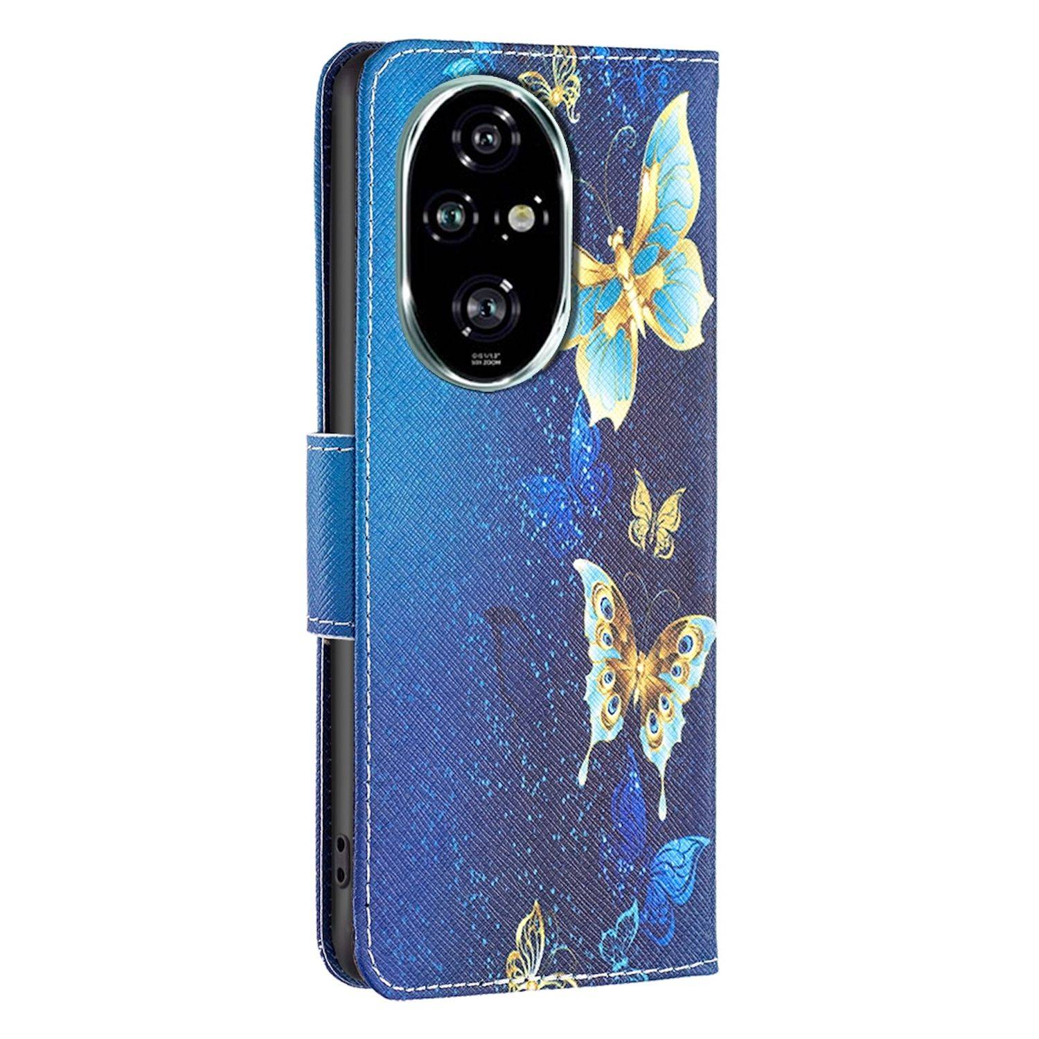 Für Honor 200 Pro Kunst-Leder Schutz Tasche Hülle Book Etuis Motiv