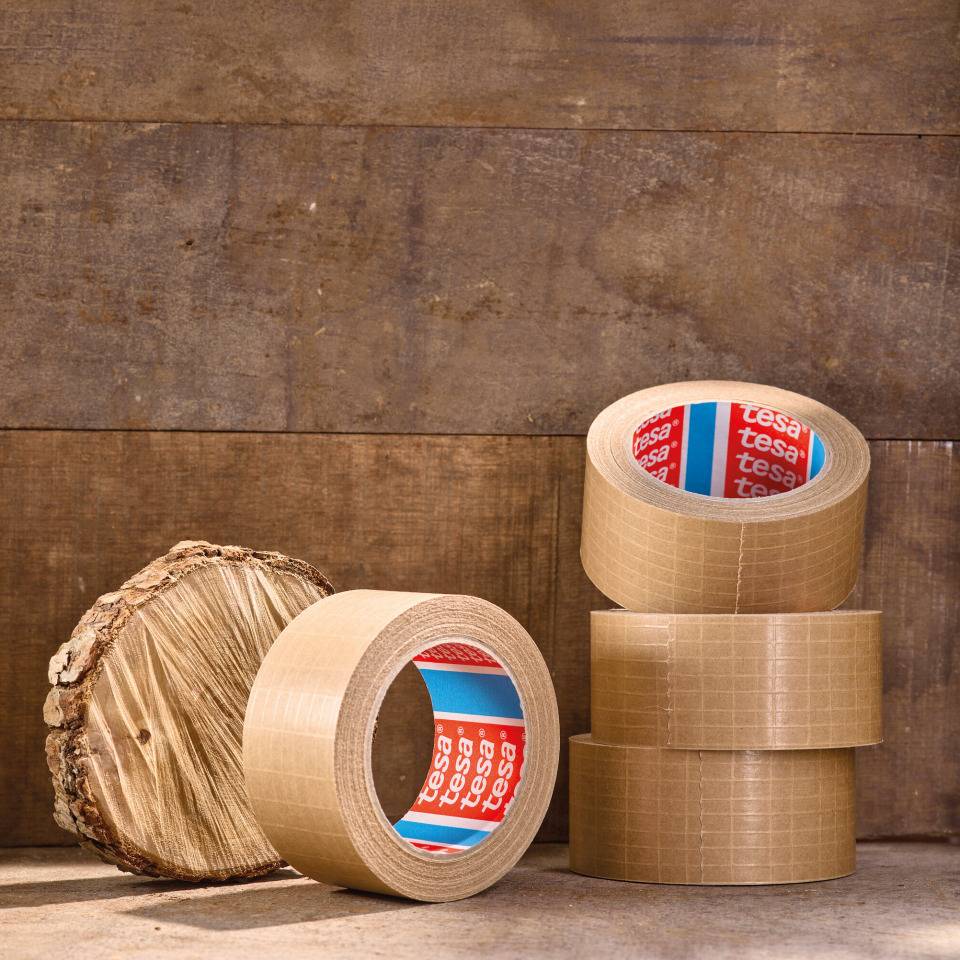 tesa® Klebeband 60013, glasfaserverstärkter Papierträger, 50mm, 6Rollen/VE