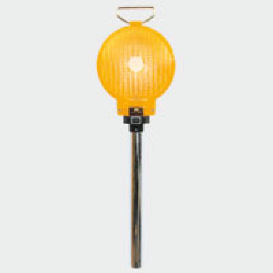 Stab-Leuchte LED Typ 62/S, ohne Leitkegel, zweiseitig gelb, Ø 200mm