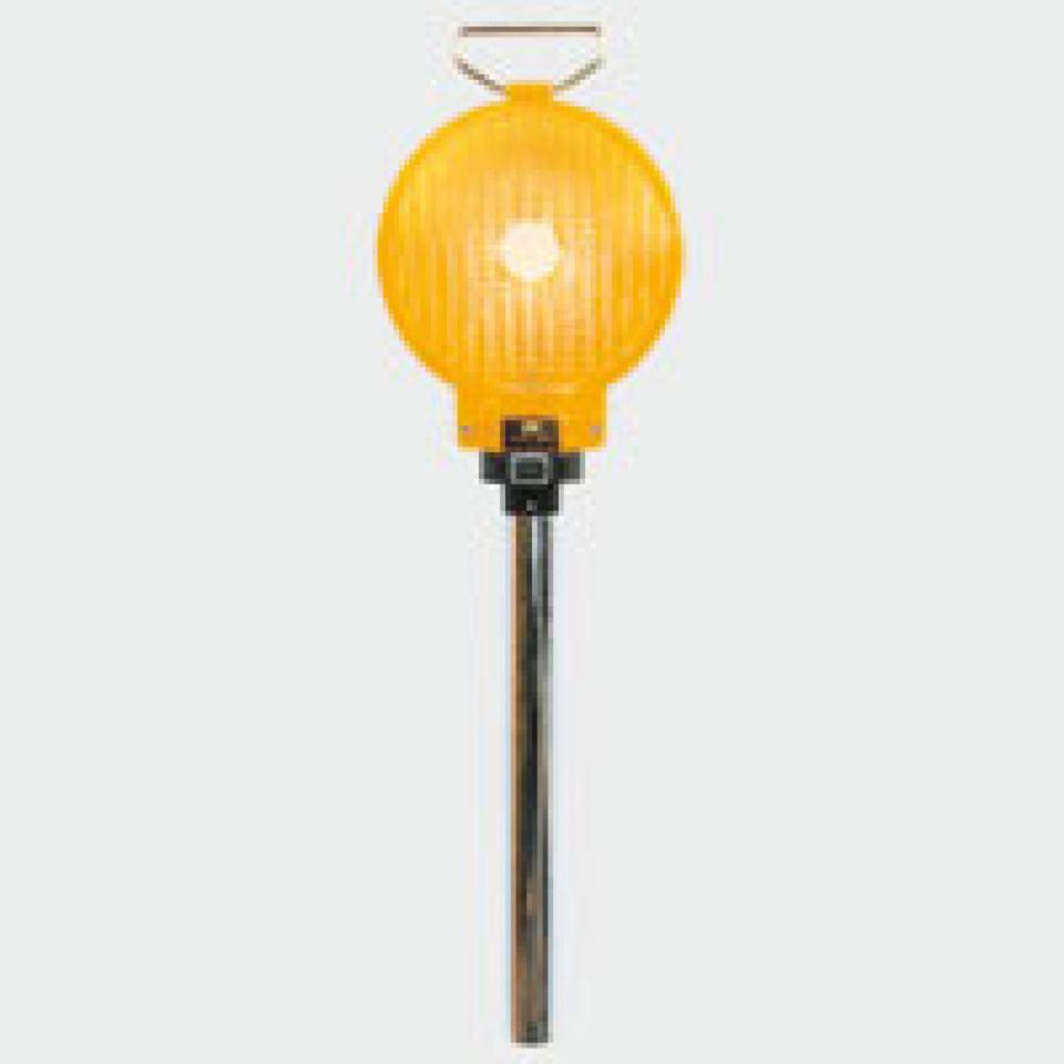 Stab-Leuchte LED Typ 62/S, ohne Leitkegel, zweiseitig gelb, Ø 200mm
