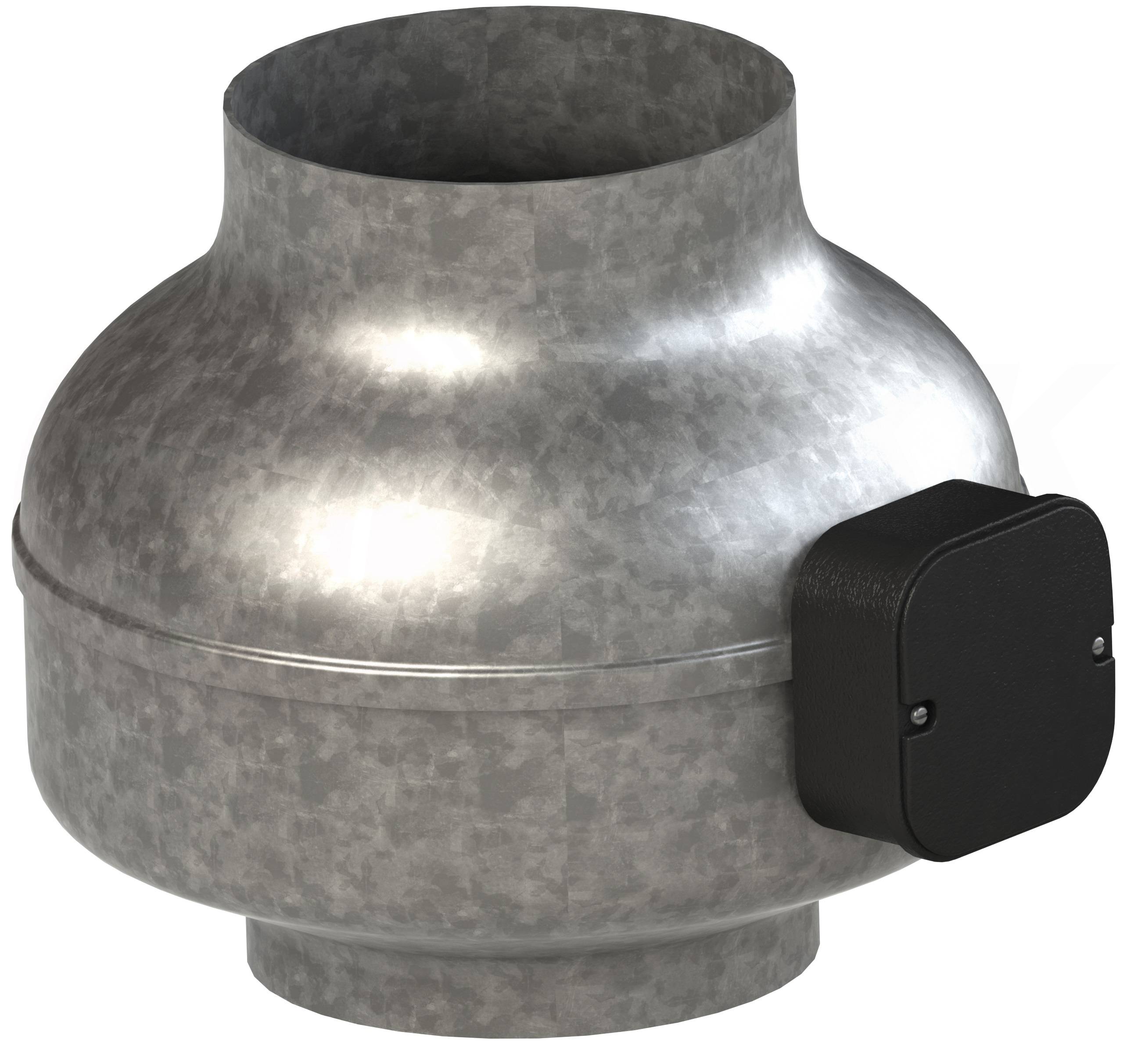 Axial Rohrlüfter Rohrventilator Lüfter Kanal Ventilator Zuluft Abluft Wickelrohr Ø 125 mm