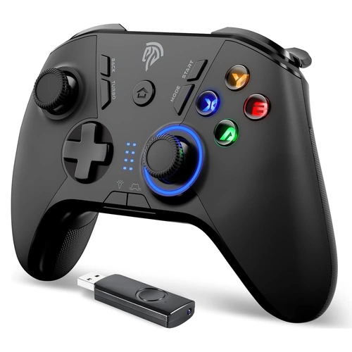 2.4G Wireless Controller Gamepad, einstellbare LED und Vibrationsfunktion, Turbo, Vier programmierbare Tasten 2.4G Wireless Controller Gamepad, einstellbare LED und Vibrationsfunktion, Turbo, Vier programmierbare Tasten