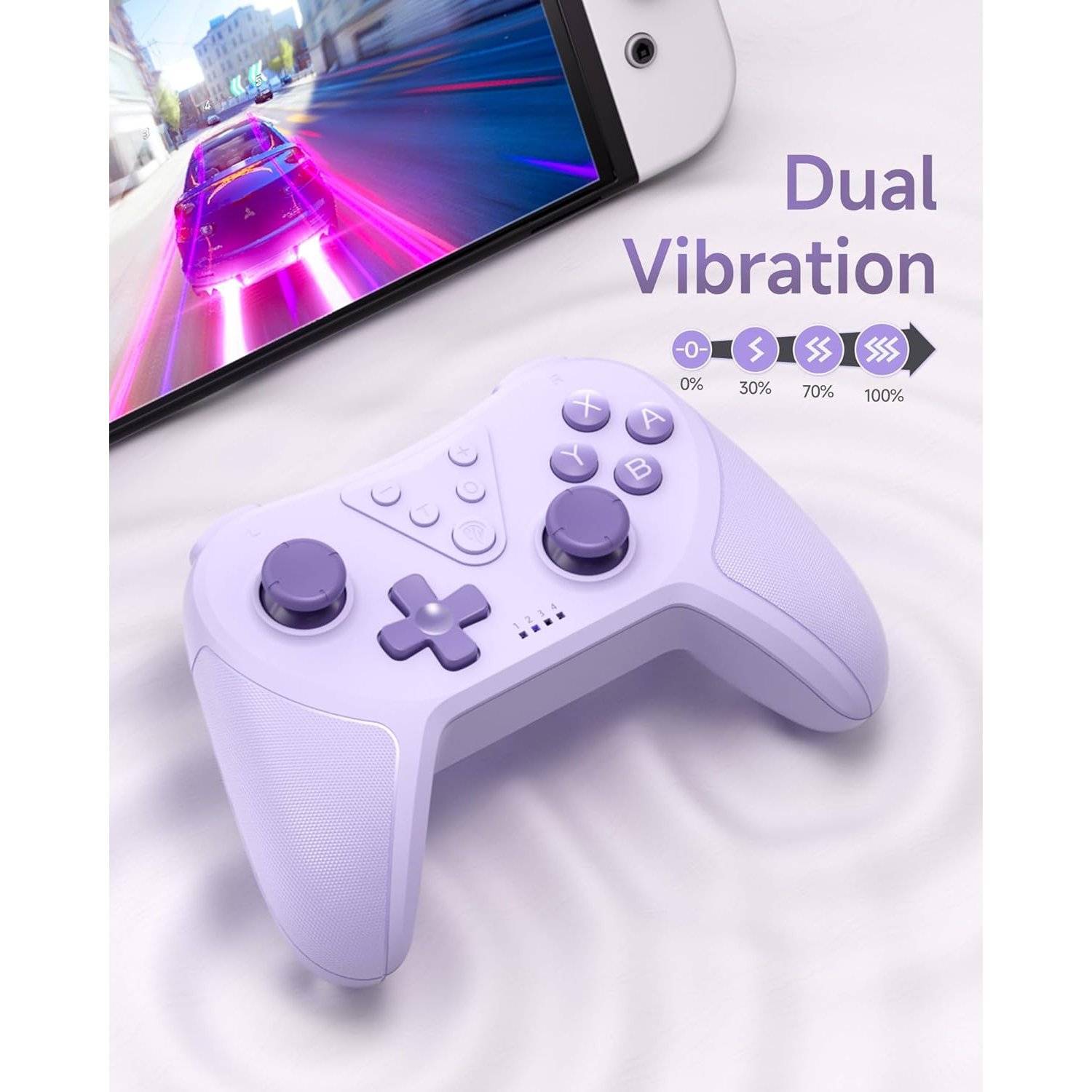 Wireless Controller Switch, Bluetooth Controller, Switch Controller mit 6-Axis Motion, Aufwecken Lila