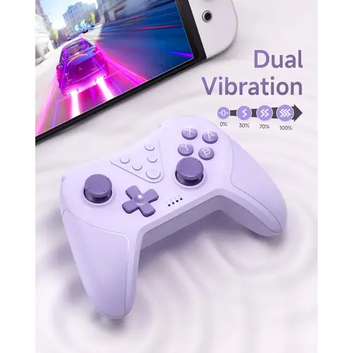Wireless Controller Switch, Bluetooth Controller, Switch Controller mit 6-Axis Motion, Aufwecken Lila Wireless Controller Switch, Bluetooth Controller, Switch Controller mit 6-Axis Motion, Aufwecken Lila