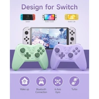 Wireless Controller Switch, Bluetooth Controller, Switch Controller mit 6-Axis Motion, Aufwecken Lila Wireless Controller Switch, Bluetooth Controller, Switch Controller mit 6-Axis Motion, Aufwecken Lila