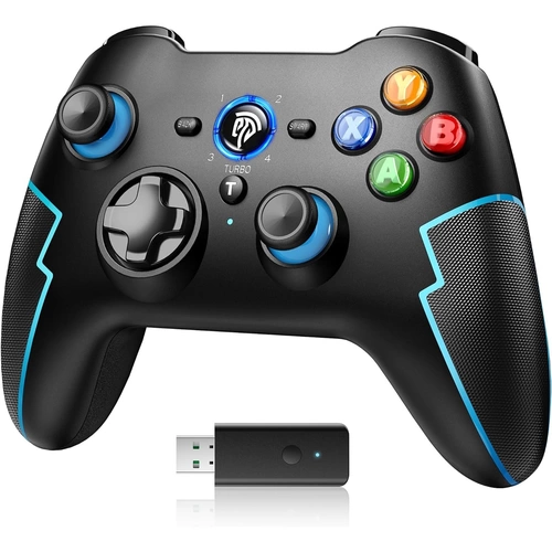 EasySMX 9013 Pro Bluetooth- und Wireless-Controller mit Hall-Trigger Blau EasySMX 9013 Pro Bluetooth- und Wireless-Controller mit Hall-Trigger Blau
