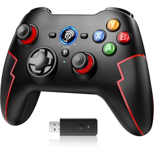 EasySMX 9013 Pro Bluetooth- und Wireless-Controller mit Hall-Trigger Rot EasySMX 9013 Pro Bluetooth- und Wireless-Controller mit Hall-Trigger Rot
