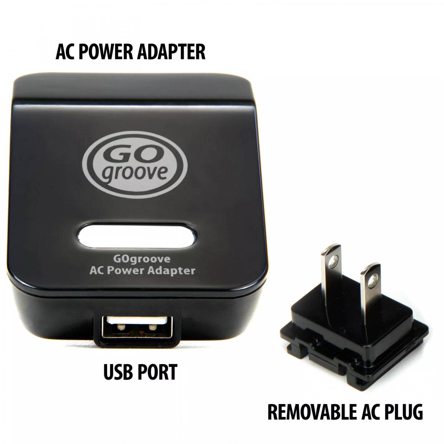 AC-auf-USB-Netzadapterstecker mit abnehmbaren Stiften AC Power Adapter Ladegerät