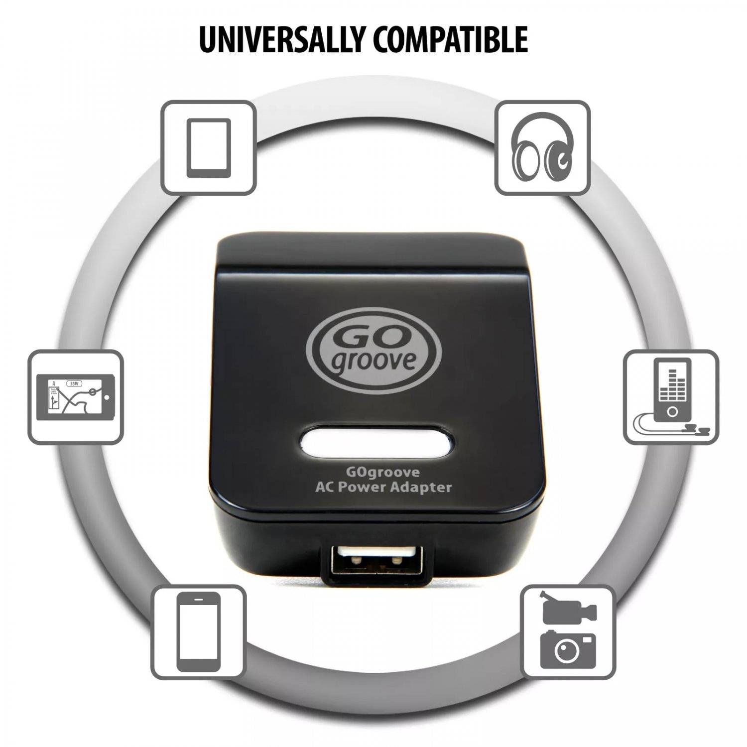 AC-auf-USB-Netzadapterstecker mit abnehmbaren Stiften AC Power Adapter Ladegerät