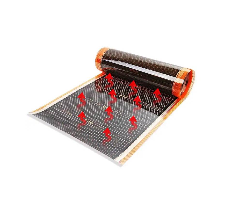 Heizfolie Infrarot-Elektroheizung für Fußböden 220W/m2 6,5m = 5,2m² ohne Raumthermostat