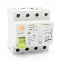 Matis FI Schutzschalter Typ B allstromsensitiv 300mA/100A 4-Pol Intertek Matis FI Schutzschalter Typ B allstromsensitiv 300mA/100A 4-Pol Intertek
