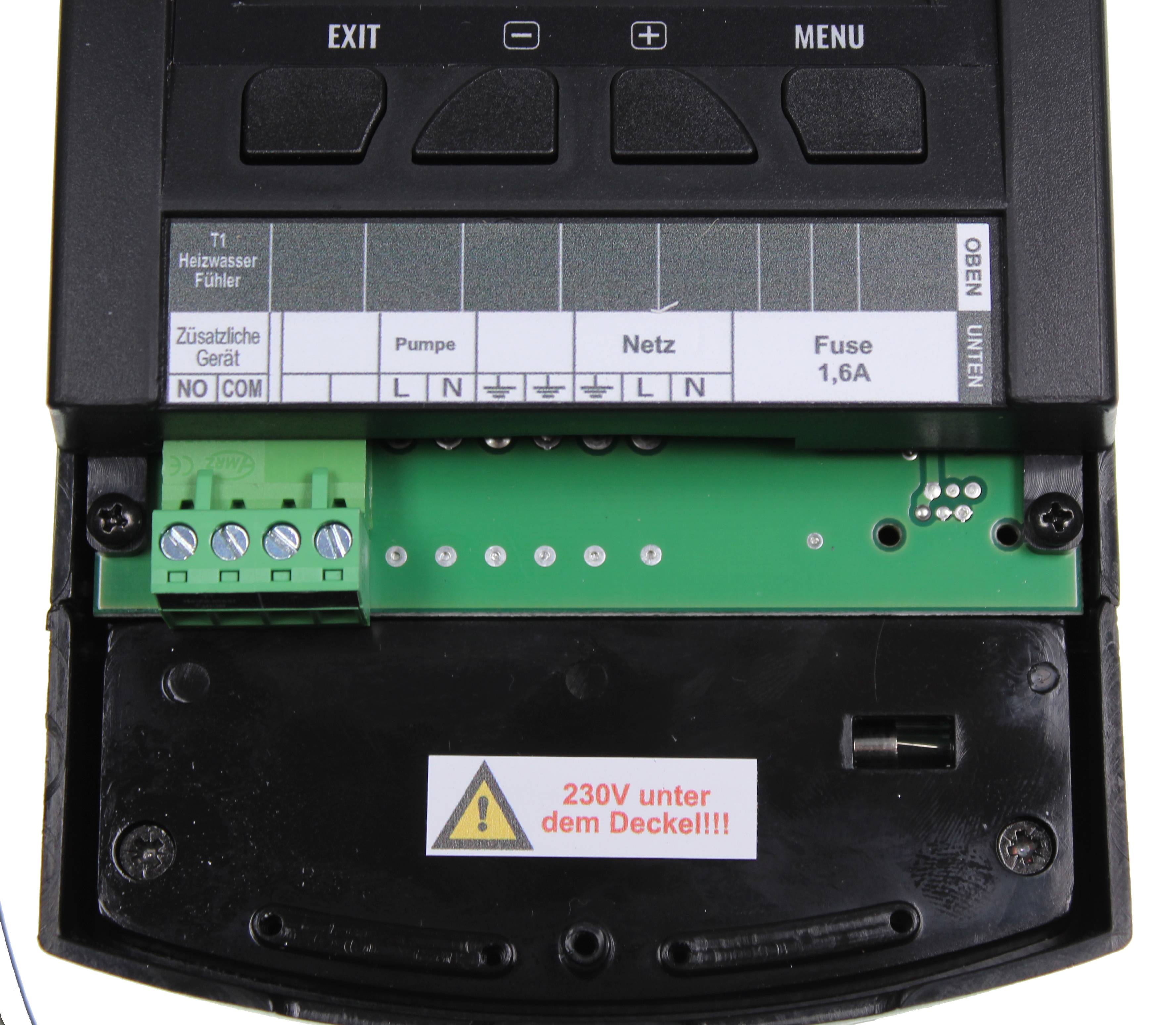 Master DE.36 Festbrennstoff Regelung mit Kessel und Abgassensor